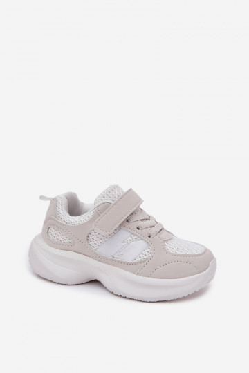 Buty Sportowe Sneakersy Dziecięce Na Rzep Białe Selinea 2