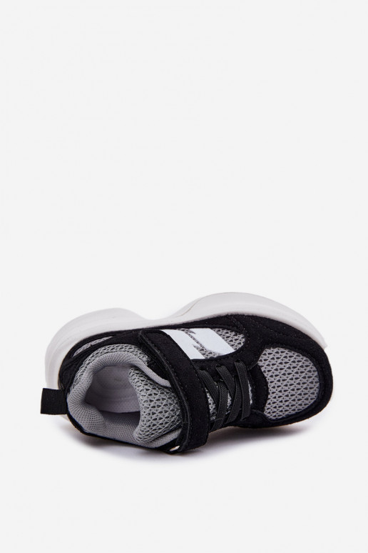 Children's Sports Sneakers With Velcro Black-Gray Selinea Children's Sports Sneakers With Velcro Black-Gray Selinea