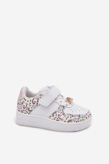 Dziecięce Sneakersy Buty Sportowe Jednorożce Białe Thalia 2