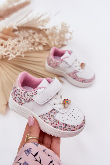 Dziecięce Sneakersy Buty Sportowe Jednorożce Różowe Thalia