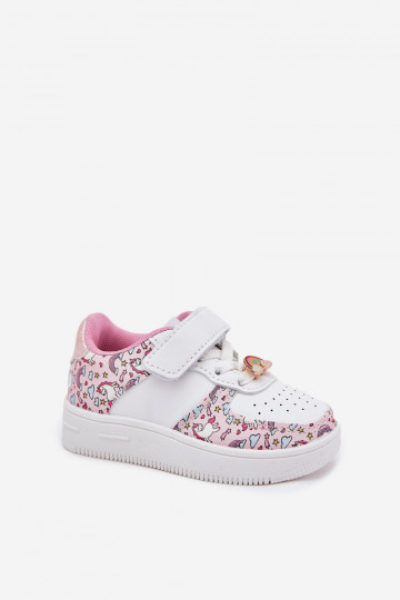 Children's sneakers sports shoes unicorns pink Thalia 2