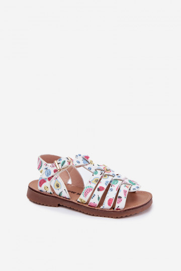 Girls Children's Sandals Made Of Eco Leather Fruits Multicolor Mariana 2