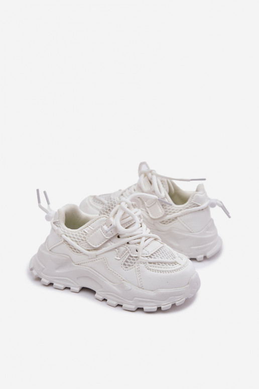 Buty Sportowe Sneakersy Dziecięce Białe Tilvianea