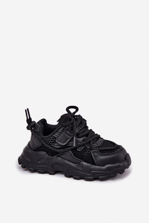 Buty Sportowe Sneakersy Dziecięce Czarne Tilvianea