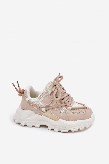 Buty Sportowe Sneakersy Dziecięce Beżowe Tilvianea 2