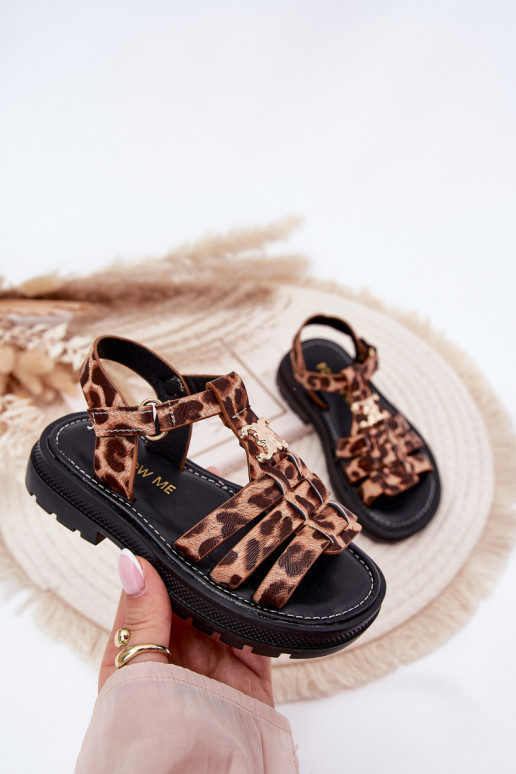 Girls Sandals With Decorative Detail Panther Serina