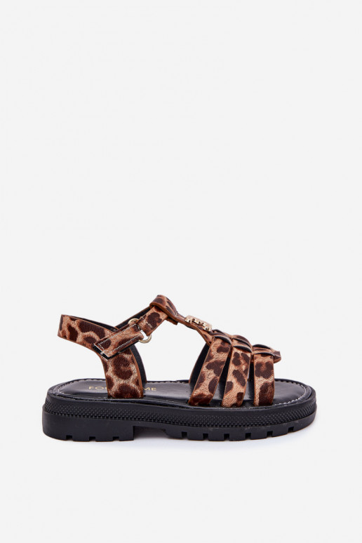 Girls Sandals With Decorative Detail Panther Serina
