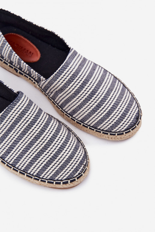 Men's espadrilles with weaving navy Daniell