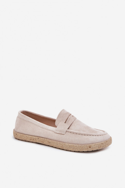Men's Moccasins With Weave Beige Fiamar Men's Moccasins With Weave Beige Fiamar