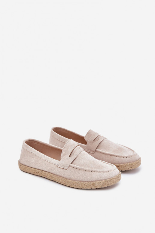 Men's Moccasins With Weave Beige Fiamar Men's Moccasins With Weave Beige Fiamar