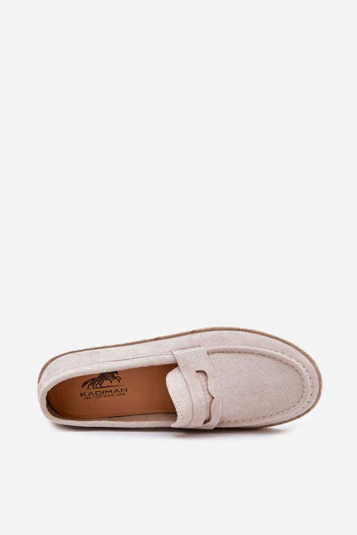 Men's Moccasins With Weave Beige Fiamar Men's Moccasins With Weave Beige Fiamar