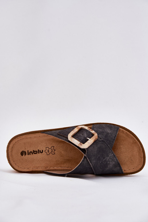Women's sandals with buckle Inblu ED000025 Black