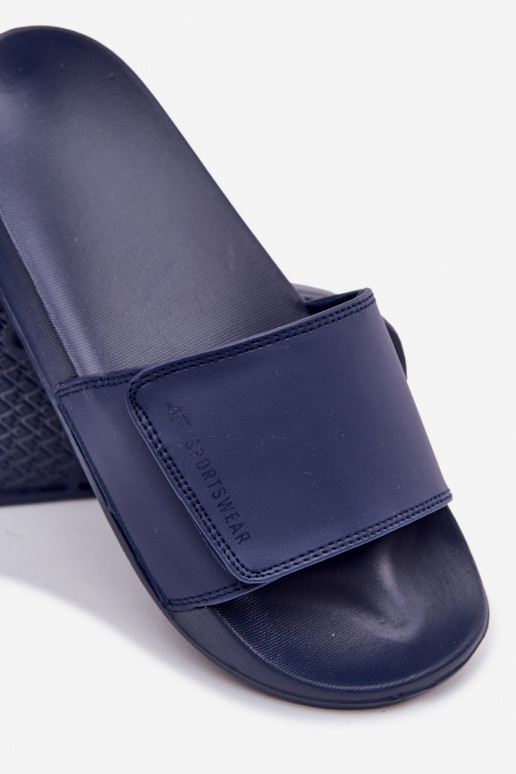 Men's Slippers 4FMM00FFLIM032-31S Navy Blue Men's Slippers 4FMM00FFLIM032-31S Navy Blue