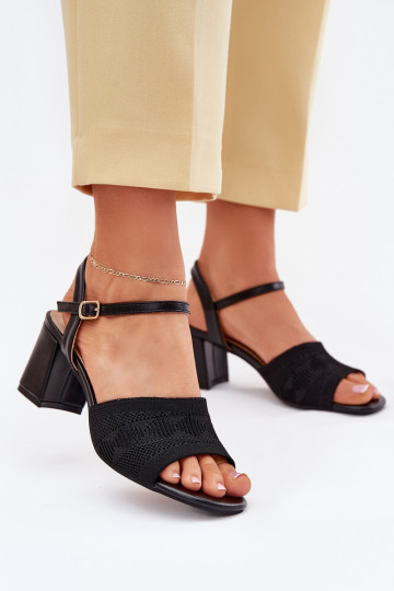 Women's Heeled Sandals Black Sarena