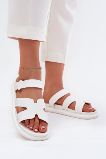 Rubber Women's Slippers With Strap White Tavirae 2