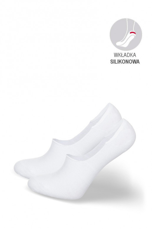 Ladies Cotton Smooth Microstop Socks White