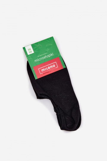 Ladies Microstop Bamboo Socks Black 2