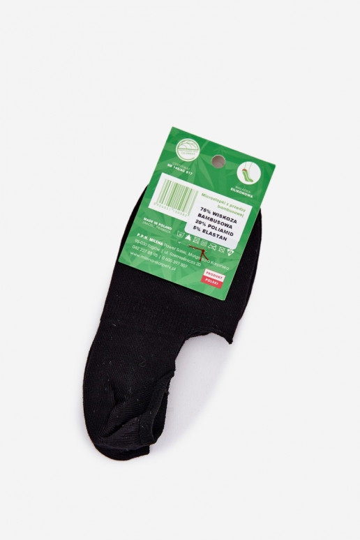 Ladies Microstop Bamboo Socks Black Ladies Microstop Bamboo Socks Black