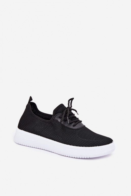 Fabric Slip-On Sports Shoes On Platform Women's Black Kalyra