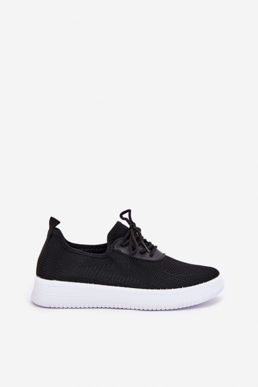 Fabric Slip-On Sports Shoes On Platform Women's Black Kalyra