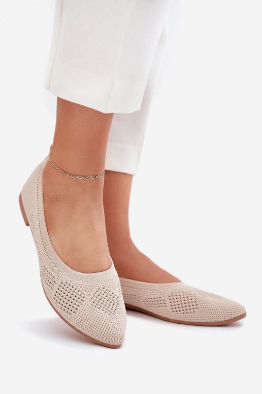 Fabric Women's Ballet Flats Beige Zelira
