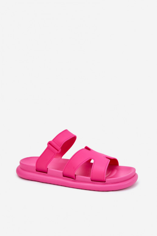 Women's Rubber Slides With Strap Fuchsia Tavirae