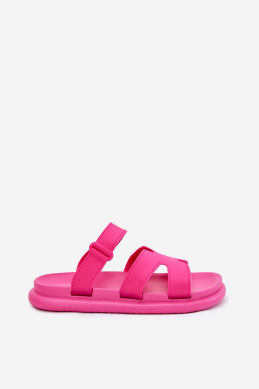Women's Rubber Slides With Strap Fuchsia Tavirae