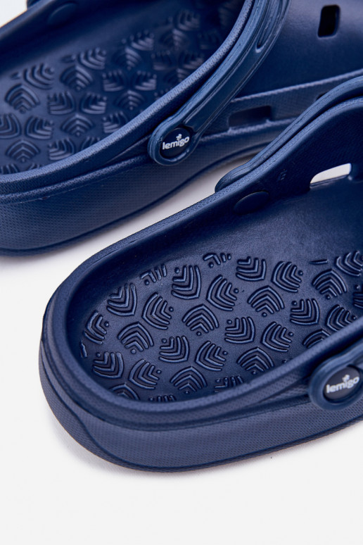 Men's Foam Slippers Navy LEMIGO 807 Men's Foam Slippers Navy LEMIGO 807