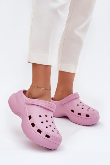 Women Foam Slippers On A Massive Sole Big Star RR274A120 Pink