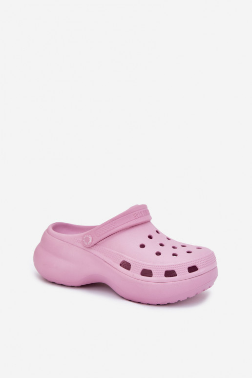 Women Foam Slippers On A Massive Sole Big Star RR274A120 Pink