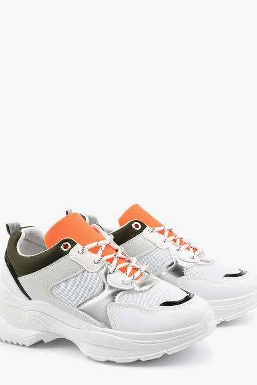 Białe modne obuwie sportowe Hymeda