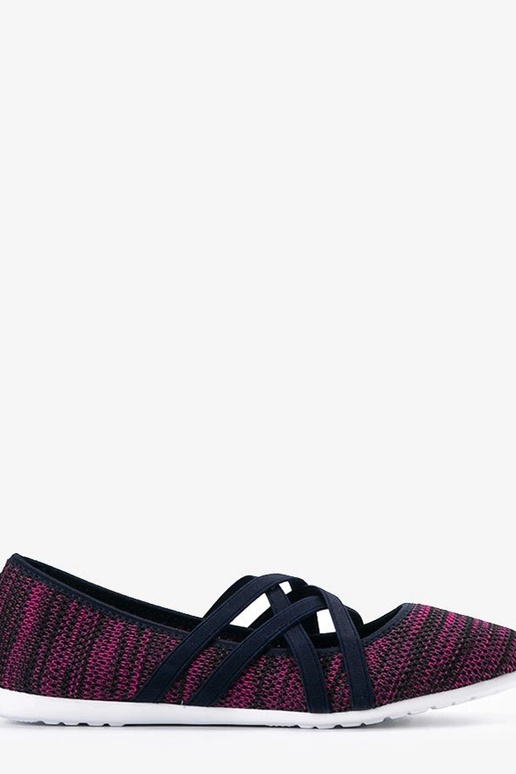 Różowe baleriny materiałowe Janae