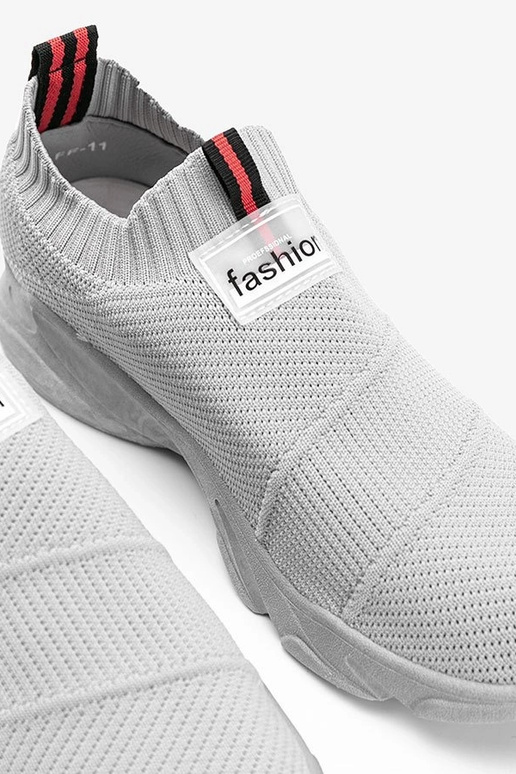 Szare sneakersy sportowe Justice