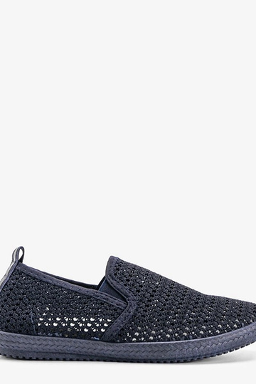 Granatowe tenisówki ażurowe...