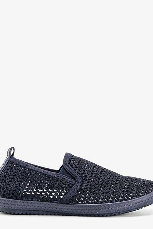 Granatowe tenisówki ażurowe Mallory