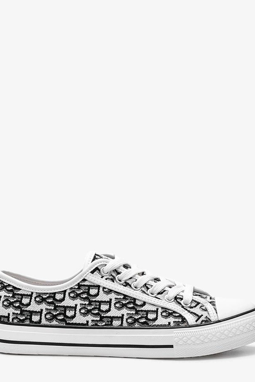 Biało czarne trampki damskie Rimmie