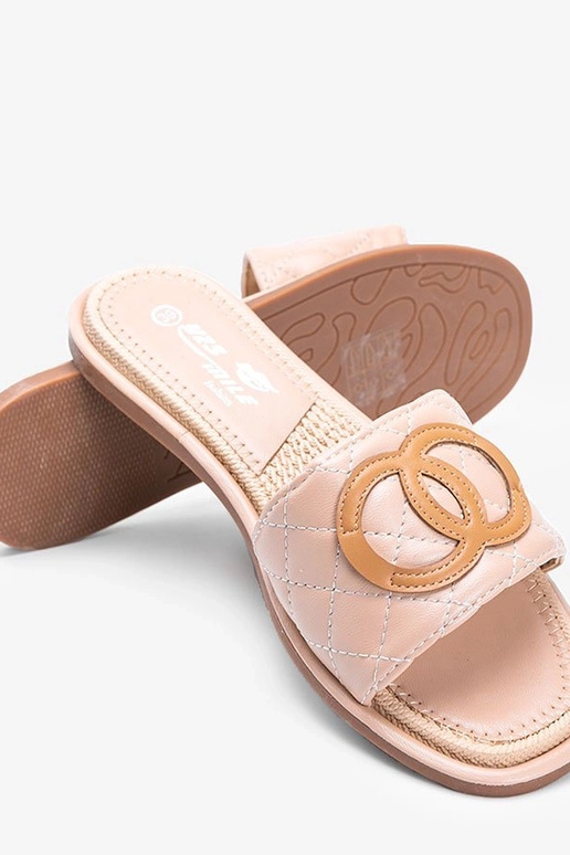 Bezowe klapki damskie Ypsy