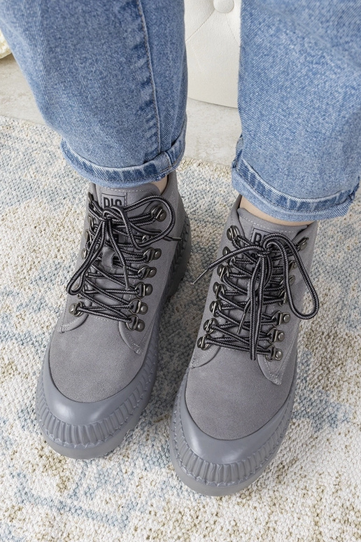 Szare botki sportowe Big Star damskie...