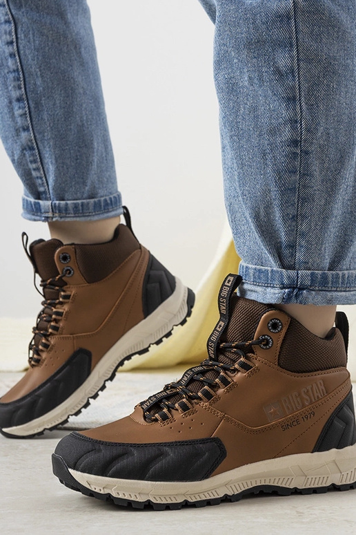 Brown trekking shoes Big Star Ivanna