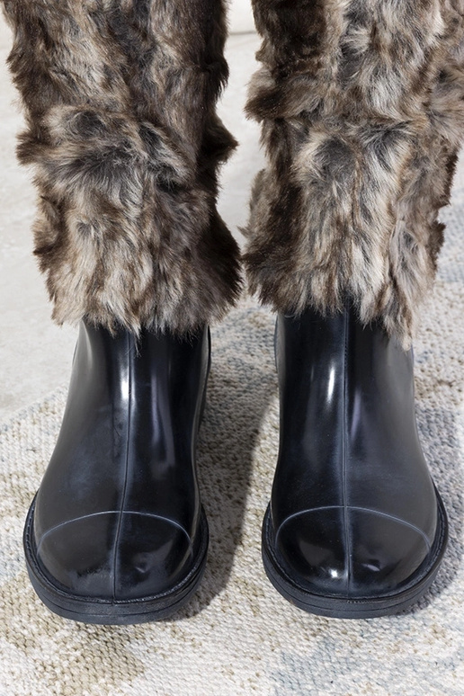 Navy-blue boots with fur Melgar Navy-blue boots with fur Melgar