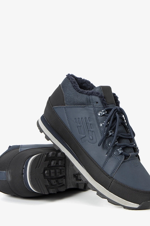 Granatowe  ocieplane trekkingi męskie...