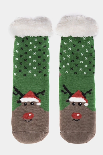 Green insulated socks with...