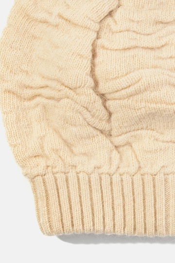 Beige women's beanie with... 2