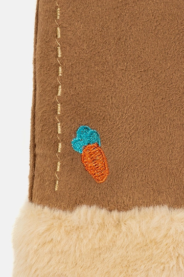 Brązowe rękawiczki dziecięce Carrot 2