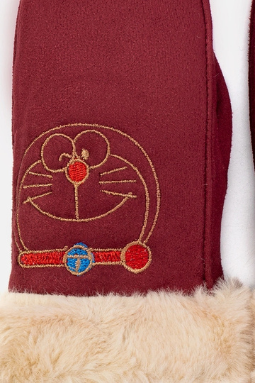 Maroon children's gloves Kitty 2
