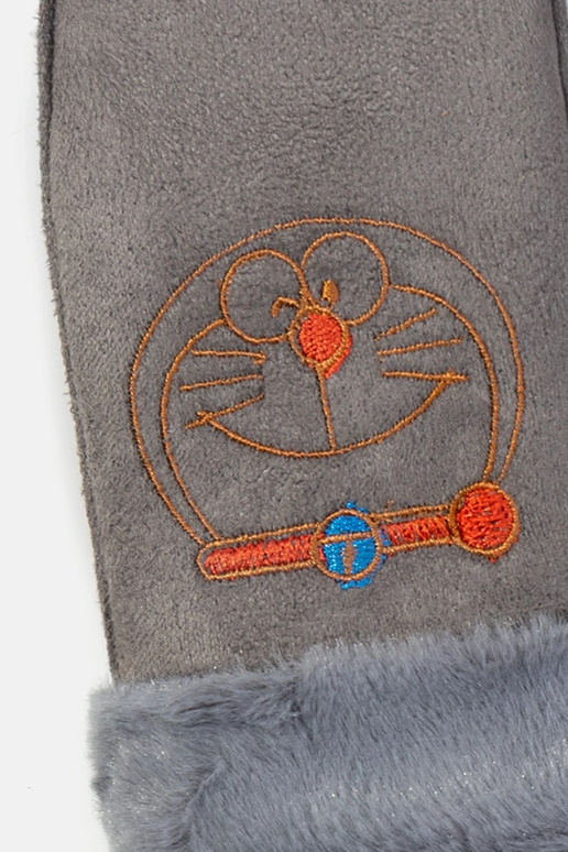 Grey children's gloves Kitty