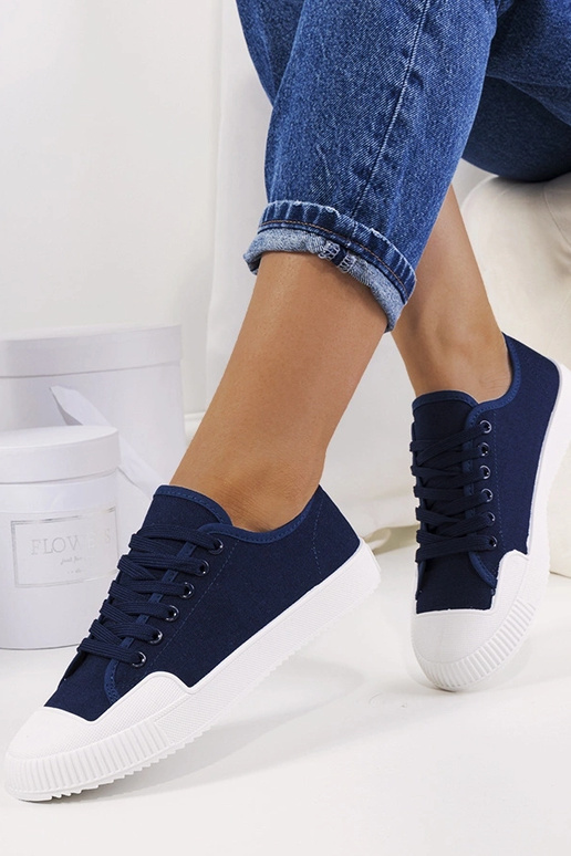 Navy blue Rivas women's sneakers