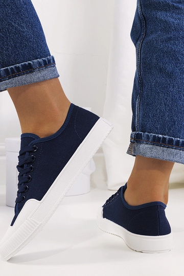 Navy blue Rivas women's sneakers 2