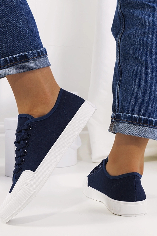 Navy blue Rivas women's sneakers