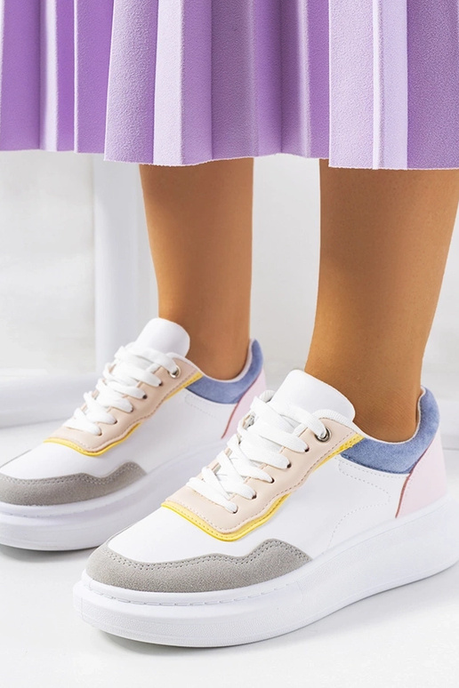 Women's white Selma Blue sneakers